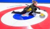 Team Northern Ontario skip, Krista McCarville makes a shot during draw 12 against team Alberta at the Scotties Tournament of Hearts in Moose Jaw, Sask., Wednesday, February 19, 2020. THE CANADIAN PRESS/Jonathan Hayward
