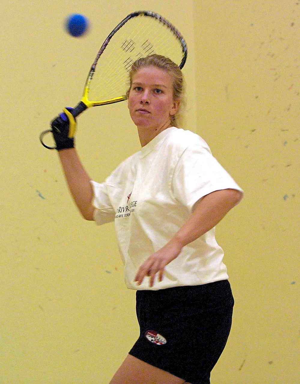 MIKE DEAL / WINNIPEG FREE PRESS FILES
Saunders in 2001, was a member of the Canadian national racquetball team since 2002.