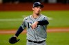 FILE - In this Oct. 27, 2020, file photo, Tampa Bay Rays starting pitcher Blake Snell celebrates the end of the fifth inning against the Los Angeles Dodgers in Game 6 of the baseball World Series in Arlington, Texas. Snell can't wait to face the Los Angeles Dodgers again, and as often as possible. He'll get plenty of chances now that he's with the San Diego Padres, who in the span of a few weeks in the offseason remade their roster into one they believe can contend for the World Series title. (AP Photo/Eric Gay, File)