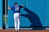 Los Angeles Dodgers starting pitcher Clayton Kershaw stretches during baseball training for the team Monday, July 6, 2020, in Los Angeles. (AP Photo/Mark J. Terrill)