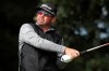 South Africa's Justin Walters in action on the 8th tee during day three of the UK Championship at The Belfry, Sutton Coldfield, England, Saturday Aug. 29, 2020. (David Davies/PA via AP)