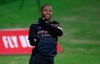Manchester City's Raheem Sterling celebrates scoring against Swansea City during the English FA Cup fifth round soccer match at Liberty Stadium, Swansea, Wales, Wednesday Feb. 10, 2021. (Nick Potts/PA via AP)