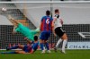 Fulham's Tom Cairney, right, scores a goal during the English Premier League soccer match between Fulham and Crystal Palace at Craven Cottage in London, Saturday, Oct. 24, 2020. (AP Photo/Frank Augstein, Pool)