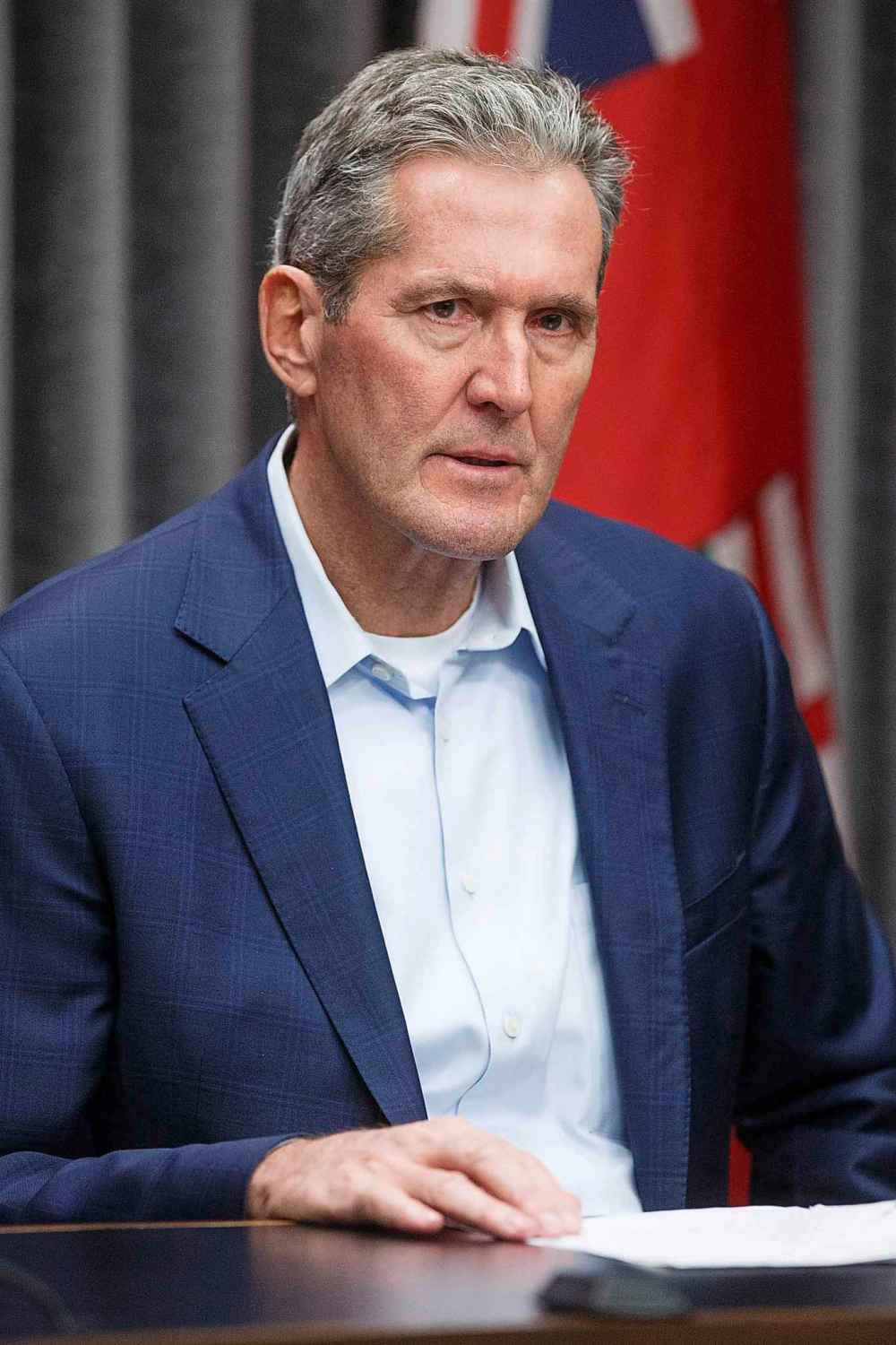 MIKE DEAL / WINNIPEG FREE PRESS
Premier Brian Pallister announced that Manitoba's public schools will be closed as a proactive measure to slow the spread of the COVID-19 virus.