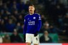 Leicester's Jamie Vardy celebrates scoring from his side's penalty against Watford during the English Premier League soccer match between Leicester City and Watford at the King Power Stadium in Leicester, England, Wednesday, Dec. 4, 2019. (AP Photo/Leila Coker)