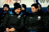 Manchester City's head coach Pep Guardiola and Mikel Arteta converse before the EFL Carabao Cup quarter finals soccer match between Oxford United and Manchester City at the Kassam Stadium, England, in Oxford, England, Wednesday, Dec. 18, 2019. (AP Photo/Leila Coker)