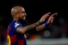 FILE - In this Tuesday, Oct. 29, 2019 file photo, Barcelona's Arturo Vidal celebrates a goal during their Spanish La Liga soccer match against Valladolid CF at the Camp Nou stadium in Barcelona, Spain. The future of Ivan Rakitic and Arturo Vidal is in doubt as Barcelona approaches the winter transfer market. Both midfielders are proven winners with multiple titles in their careers, Rakitic has won a Champions League and four Spanish leagues for Barcelona. Vidal has collected a long list of silverware in Spain, Germany, Italy and for his Chile. (AP Photo/Joan Monfort, file)