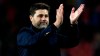 FILE - In this Wednesday, Nov. 6, 2019 file photo, Mauricio Pochettino applauds fans after the Champions League group B soccer match between Red Star and Tottenham, at the Rajko Mitic Stadium in Belgrade, Serbia. French champions Paris Saint-Germain have on Saturday, Jan. 2, 2021 announced the hiring of coach Mauricio Pochettino to replace the recently fired Thomas Tuchel. The 48-year-old Pochettino was manager of Tottenham in the Premier League for five years and led the Spurs to the Champions League final in 2019. (AP Photo/Darko Vojinovic, file)