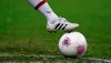 FILE - In this Tuesday, July 31, 2012 file photo, a player touches the ball during the women's group F soccer match between Japan and South Africa, at the Millennium stadium in Cardiff, Wales, at the 2012 London Summer Olympics. England has begun a month-long lockdown to curb the spread of the coronavirus and that is especially frustrating for Wales national team player Helen Ward. Most sports are on hold but “elite” leagues like the Premier League and Women’s Super League can continue. Ward is the all-time leading scorer for Wales but she plays for Watford in England’s third division, which falls into the 