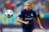 FILE - In this Thursday, May 24, 2018 file photo, Lyon's Ada Hegerberg eyes the ball during their Women's Champions League Final soccer match against Wolfsburg at the Valeriy Lobanovskiy stadium in Kyiv, Ukraine. All players in Lyon men’s and women’s teams have tested negative for the coronavirus, club president Jean-Michel Aulas said. The French soccer club's squads were tested by team doctors at Lyon’s training center. “The men's and women's squads were tested on Thursday, May 7, 2020 on site. There were no positive cases,” (AP Photo/Efrem Lukatsky, file)