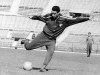 FILE - In this May 1962 file photo, Swiss soccer player Roger Vonlanthen during a training at the World Cup in Santiago de Chile. Vonlanthen, the last surviving member of host nation Switzerland’s team that played in a storied 1954 World Cup quarterfinal, has died aged 89. The former Inter Milan forward died last July at his home near Geneva where he lived discreetly. News of his death was revealed only eight months later on Tuesday, March 9, 2021. (Keystone via AP, file)