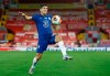FILE - In this Wednesday, July 22, 2020 file photo, Chelsea's Christian Pulisic controls the ball during the English Premier League soccer match between Liverpool and Chelsea at Anfield Stadium in Liverpool, England. Frank Lampard‚Äôs squad has certainly seen the most intriguing changes ahead of the new campaign - having been banned from signing players last summer, they have looked to make up for lost time and recruited some big names to replace long-term servants such as Pedro and Willian. (Phil Noble/Pool via AP, file)
