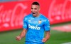 FILE - In this June 18, 2020 file photo, Valencia's Rodrigo Moreno celebrates after scoring his side's opening goal during their Spanish La Liga soccer match against Real Madrid at Alfredo di Stefano stadium in Madrid. Leeds has marked its return to the Premier League by signing forward Rodrigo from Valencia to break the club’s transfer record after 20 years, it was announced Saturday, Aug. 29, 2020. The 29-year-old Spain international reportedly cost Leeds around 30 million pounds ($40 million). (AP Photo/Manu Fernandez)