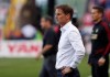 FILE - In this May 19, 2019 file photo, Atlanta United coach Frank de Boer watches his team's MLS soccer match against the New York Red Bulls in Harrison, N.J. Frank de Boer was appointed coach of the Netherlands on Wednesday, Sept. 23, 2020 succeeding Ronald Koeman who quit to join Barcelona. The federation said the 50-year-old De Boer signed a contract through the World Cup in Qatar in 2022.(AP Photo/Steve Luciano, File)