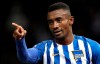 FILE - In this Wednesday, Sept. 20, 2017 file photo, Hertha's scorer Salomon Kalou celebrates his side's 2nd goal during the German Bundesliga soccer match between Hertha BSC Berlin and Bayer 04 Leverkusen in Berlin, Germany. Kalou is facing criticism for broadcasting a live stream showing social distancing measures being flaunted. The Ivory Coast striker brought his phone with him Monday, May 4, 2020 as he fist-bumped teammates in greeting, clapped hands with fellow forward Vedad Ibisevic, complained about a pay-cut, and burst in on another teammate apparently being tested for the new coronavirus.(AP Photo/Michael Sohn, file)