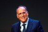 FILE - In this Monday, Sept. 24, 2018 file photo, Javier Tebas, the president of the Spanish La Liga, speaks during the World Football summit in Madrid, Spain. Tebas has accused Real Madrid president Florentino Perez of being behind the surprising announcement that Barcelona is pushing forward with the idea of a European Super League. In an interview The Associated Press on Wednesday, Oct. 28, 2020 he said it was Perez who prodded outgoing Barcelona president Josep Bartomeu to talk about the proposed new league in an effort to give it more credibility. (AP Photo/Paul White, File)
