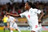FILE - In this Friday, Aug. 28, 2009 file photo, England's Eniola Aluko celebrates after scoring during their 1st round Women's Euro 2009 soccer match against Russia in Helsinki, Finland. Former England striker Eni Aluko has retired from professional soccer to end a career in which she gained notoriety for being a prolific scorer for multiple teams and accusing one of her international managers of racism. (AP Photo/Matthias Schrader, file)