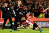 Crystal Palace's Wilfried Zaha, left, and Southampton's Cedric Soares battle for the ball during the English Premier League soccer match at St Mary's Stadium, Southampton, England, Saturday Dec. 28, 2019. (Mark Kerton/PA via AP)