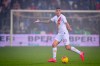 Roma's Gianluca Mancini gestures during a Serie A soccer match between Roma and Sassuolo, in Reggio Emilia, Italy, Saturday, Feb. 1, 2020. (Fabio Rossi/LaPresse via AP)