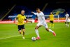 France's Kylian Mbappe, right, scores a goal, and to the left, Sweden's Sebastian Larsson, in action during the UEFA Nations League soccer match between Sweden and France at Friends Arena, Saturday, Sept. 5, 2020, in Stockholm, Sweden. (Christine Olsson/TT via AP)