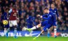 Chelsea's Mason Mount scores his side's second goal of the game against Aston Villa during their English Premier League soccer match at Stamford Bridge in London, Wednesday Dec. 4, 2019. (Adam Davy/PA via AP)