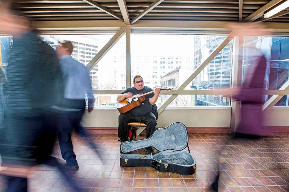 Anywhere you can play and get heard by people is positive, Spence says. (Mikaela MacKenzie / Winnipeg Free Press)