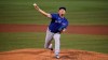 Toronto Blue Jays pitcher Shun Yamaguchi delivers during the fourth inning of an exhibition baseball game against the Boston Red Sox, Wednesday, July 22, 2020, at Fenway Park in Boston. (AP Photo/Charles Krupa)