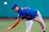New York Mets' David Peterson pitches during the first inning of a baseball game against the Boston Red Sox, Tuesday, July 28, 2020, in Boston. (AP Photo/Michael Dwyer)