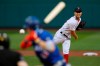 Boston Red Sox's Ryan Weber pitches during the first inning of a baseball game against the Toronto Blue Jays, Friday, Aug. 7, 2020, in Boston. (AP Photo/Michael Dwyer)
