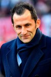 Bayern sports director Hasan Salihamidzic arrives for the German Bundesliga soccer match between Fortuna Duesseldorf and FC Bayern Munich in Duesseldorf, Germany, Saturday, Nov. 23, 2019. (AP Photo/Martin Meissner)