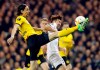 FILE-In this March 17, 2016 file photo Dortmund's Neven Subotic, left, and Tottenham's Son Heung-Min, right, challenge for the ball during the Europa League round of 16 second leg soccer match between Tottenham Hotspur and Borussia Dortmund in London, Great Britain. Fan favorite Neven Subotic is undergoing a renaissance before he returns to where he enjoyed his greatest successes. The 31-year-old Union Berlin center back scored a rare goal in the side’s 2-0 win over Augsburg last weekend, and joked that he may have another goal in him for former side Borussia Dortmund on Saturday. (AP Photo/Frank Augstein)