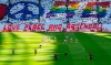 Leipzig supporters cheer their team during the German Bundesliga soccer match between RB Leipzig and Bayer Leverkusen 04 in Leipzig, Germany, Sunday, March 1, 2020. (Robert Michael/dpa via AP)