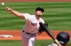 Boston Red Sox's Tanner Houck delivers a pitch against the New York Yankees in the first inning of a baseball game, Sunday, Sept. 20, 2020, in Boston. (AP Photo/Steven Senne)