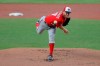 Washington Nationals starting pitcher Stephen Strasburg delivers against the Baltimore Orioles during an exhibition baseball game Monday, July 20, 2020, in Baltimore. (AP Photo/Julio Cortez)