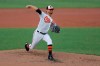 Baltimore Orioles starting pitcher Alex Cobb delivers a pitch to the Washington Nationals during an exhibition baseball game, Monday, July 20, 2020, in Baltimore. (AP Photo/Julio Cortez)