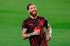 Spain's Sergio Ramos during the warm up prior of the World Cup 2022 group B qualifying soccer match between Spain and Greece at the Los Carmenes stadium in Granada, Spain, Thursday, March 25, 2021. (AP Photo/Fermin Rodriguez)