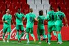 Real Madrid's Ferland Mendy, second left, celebrates after scoring with teammates the opening goal during the Spanish La Liga soccer match between Granada and Real Madrid at the Los Carmenes stadium in Granada, Spain, Monday, July 13, 2020. (AP Photo/Jose Breton)