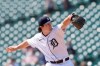 Detroit Tigers starting pitcher Casey Mize throws during the first inning of a baseball game against the Minnesota Twins, Tuesday, April 6, 2021, in Detroit. (AP Photo/Carlos Osorio)