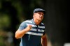 Bryson DeChambeau pumps his fist after a birdie putt on the 10th green during the final round of the Rocket Mortgage Classic golf tournament, Sunday, July 5, 2020, at Detroit Golf Club in Detroit. (AP Photo/Carlos Osorio)