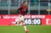 AC Milan's Daniel Maldini runs on the pitch as he makes his Serie A debut during the soccer match between AC Milan and Hellas Verona, the Milan San Siro Stadium, Italy, Sunday, Feb. 2, 2020. (Spada/Lapresse via AP)