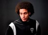 Dortmund's Axel Witsel arrives at a press conference a day ahead of a the Champions League match in Dortmund, Germany, Monday, Feb. 17, 2020. Borussia Dortmund will play against Paris Saint Germain in a Champions League round of 16 first leg soccer match in Dortmund on Tuesday. (AP Photo/Martin Meissner)