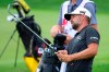 Ryan Moore watches his shot on the 18th hole during the first round of the 3M Open golf tournament in Blaine, Minn., Thursday, July 23, 2020. (AP Photo/Andy Clayton- King)