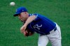 Kansas City Royals pitcher Danny Duffy throws during an intrasquad baseball game at Kauffman Stadium on Wednesday, July 8, 2020, in Kansas City, Mo. (AP Photo/Charlie Riedel)