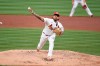 St. Louis Cardinals starting pitcher Carlos Martinez throws during the second inning of a baseball game against the Philadelphia Phillies Tuesday, April 27, 2021, in St. Louis. (AP Photo/Joe Puetz)