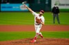 St. Louis Cardinals starting pitcher Daniel Ponce de Leon throws during the fifth inning in the second game of a baseball doubleheader against the Milwaukee Brewers Friday, Sept. 25, 2020, in St. Louis. (AP Photo/Jeff Roberson)