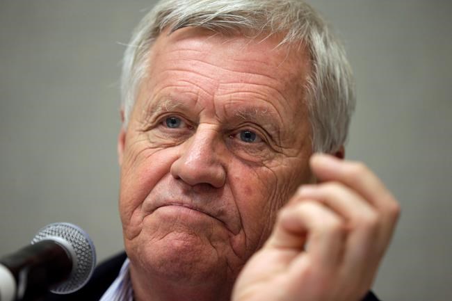 FILE - In this Sept. 2, 2014, file photo, Rep. Collin Peterson, D-Minn., listens to a question during an appearance in Hot Springs, Ark. (AP Photo/Danny Johnston, File)