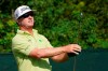 Charley Hoffman watches his drive on the 10th tee during the first round of the Sanderson Farms Championship golf tournament in Jackson, Miss., Thursday, Oct. 1, 2020. (AP Photo/Rogelio V. Solis)
