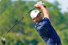 Sergio Garcia watches his drive from the second tee during the final round of the Sanderson Farms Championship golf tournament in Jackson, Miss., Sunday, Oct. 4, 2020. (AP Photo/Rogelio V. Solis)