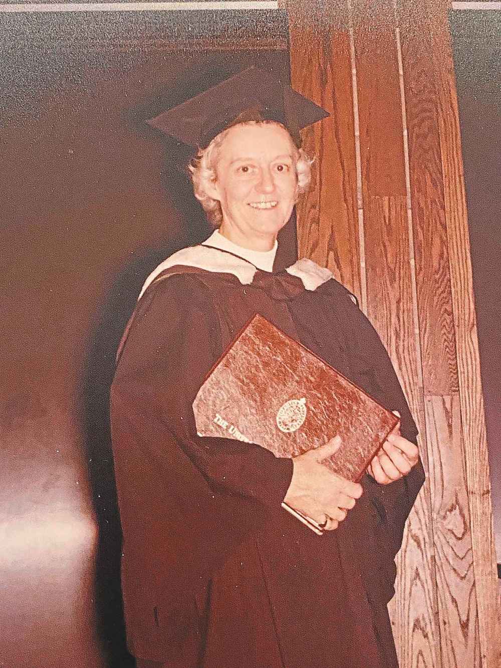 Margaret Faber graduated with an occupational therapy degree from the University of Manitoba in 1976. (Supplied)