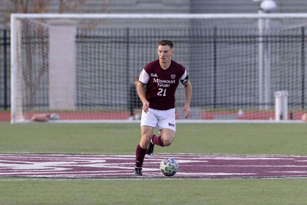 La Salle's Kyle Hiebert is considered a leader on and off the field by Jon Leamy, his coach at Missouri State University. (Jesse Scheve / Missouri State University)